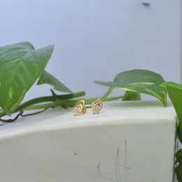 Gold Plated Musical Symbol With Flower Stone Earring For Women.