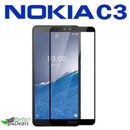 Nokia C3 Screen Protector Full Glue 9D MTB tempered Glass Full Cover New 2020 Protection Screen Guard for Nokia C3