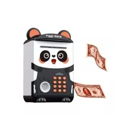 Kids Electronic Bank Panda Fingerprint Coin Money Saver Bank with Password Protection (0413)