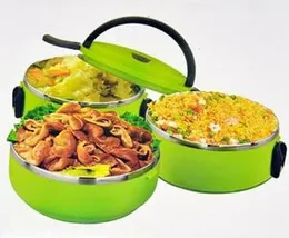 3 Layer Lunch Box Picnic Food Container Tiffin Hot Box 3 Compartment Lunch Box Food Carrier Bento Box Stainless Steel Bowls
