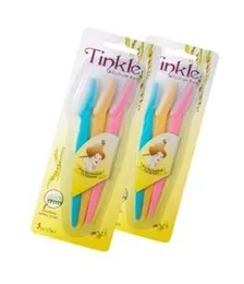 Tinkle Eyebrow Razor 3pcs Set - Precision Facial Hair Trimmer with Safety Covers-amna