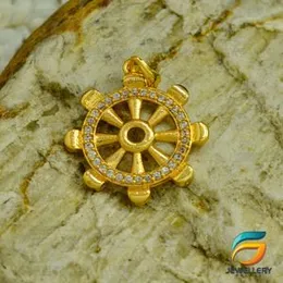 Stainless-Steel Jewelry Charm Crystal Rudder Pendant Guarantee Fashion Design for Women