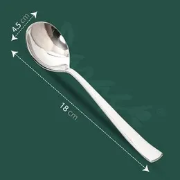 Premium Silver Stainless Steel Soup Spoons – Set of 6 (18.5 cm) Durable Cutlery for Home, Kitchen & Dining