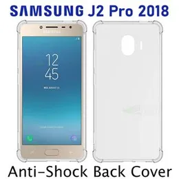 Samsung Galaxy J2 Pro 2018 Soft Silicone TPU Case with anti-shock protection hardy edges fully transparent cover bumper case For Samsung Galaxy J2 Pro