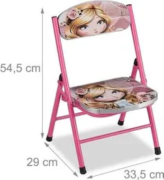 High Quality OEM Colorful Plastic Folding Table for Kids |Relaxdays Folding Children's Furniture Set, Metal Folding Chair & Table, Princess Motif, Spa