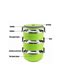 3 Layers Stainless steel Lunch Box