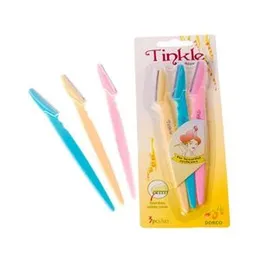 Portable Tinkle Eyebrow Razors – 3 Pack | Precise & Gentle Hair Removal