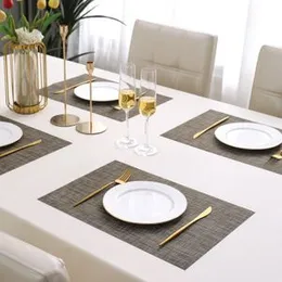 HOKIPO PVC Placemats for Dining Table Set of 4 - 45x30 cm (AR2759)