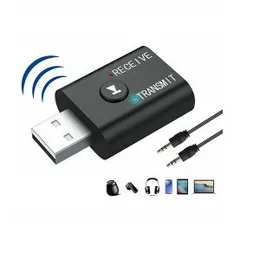 TV PC Headphones 2 in 1 USB Bluetooth Plug and Play Audio Transmitter Smart Receiver