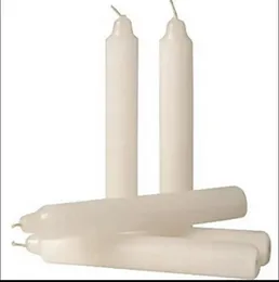 Premium White Wax Candles – Long Big Burning Pillar Candles for Home, Prayer & Decoration – 8 pcs