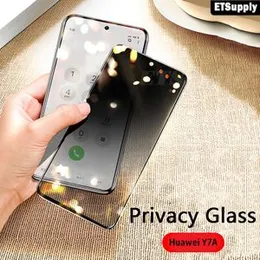 Privacy Anti Spy Full Tempered Glass For Huawei Y7A