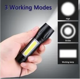 Aluminum CREE XML XPR USB Rechargeable Zoomable 2 Lighting Modes Super Bright COD Mini Tactical LED Torch Light Flashlight Ratings 2