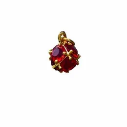 Vintage Garnet Solitaire with Four Diamonds on a Braided Pendant Guarantee Fashion Design for Women.