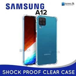 Luxury Shockproof Transparent Shockproof Bumper Case For Samsung Galaxy A12 Crystal Transparent Premium Quality Shockproof Protective Phone Shell Sams