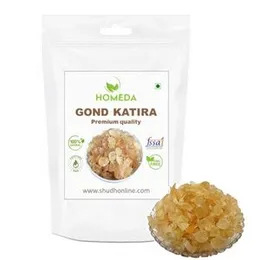 Homeda Gond Katira Pure Organic 100 gm, Almond Gum Badam Pisin Organic, Edible Gum Gond Katira 100gm, Tragacanth gum, Katora Gum Crystals Badam Gondh