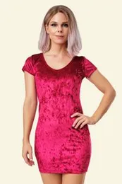 Biconic Red Velvet Dress