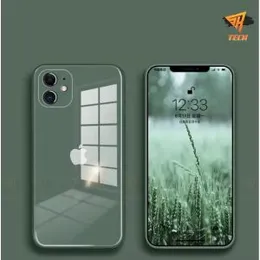 Iphone 12 Luxury New Mirror Glass Case Liquid Silicone Candy Back Cover For Iphone 12