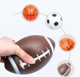 3 Pcs Inflated Mini Sports Balls Set for Toddlers Children Kids - Basketball, Rugby, Football Balls Indoor Outdoor Toys