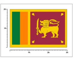 Sri Lanka Country Flag (3x2 Feet) - Sri Lankan Flag