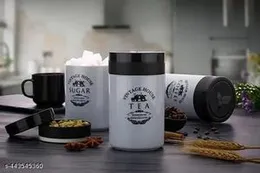 3pcs coffee sugar and tea bottle
