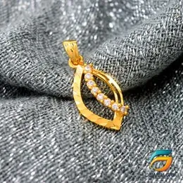 Gold Plated Pendant Leaf Pendant With Stone For Ladies Fashion Stylish Rich Look Pendant For Women.