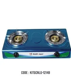 SS 2 BURNER GAS STOVE NULEK JAPAN NLG-1214B