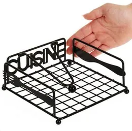 tissue rack black h-035