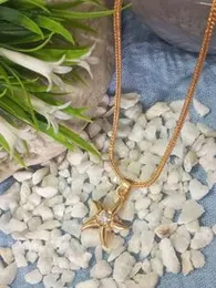 2mm fox chain with star pendant for womens 18inch chains