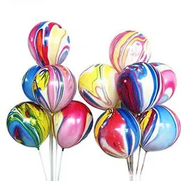 12" Inches Marble Balloons (10) Birthday Anniversary Party Decorations Multi Colour