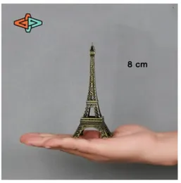 Paris Eiffel Tower Figurine Statue - Metal Crafts Vintage Model Miniatures Decor Antiques Bronze Tone Travel Souvenir Valentine Gift