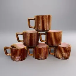 160 CC Random Design Ceramic Tea Cup Set 6Pcs High Thickness