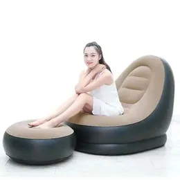Fashion Inflatable Sofa With Foot Rest