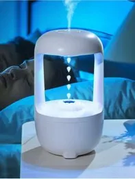 Cool Mist Humidifiers for Bedroom with Cute Water Drops & Light Effects, Small Room Air Diffuser for Baby, Home, Office
