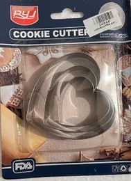 Christmas Cookie Cutter & Pastry Cutters Set – Heart Shape Baking Cutter