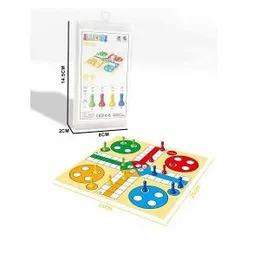 Indoor Game Portable Folding Board Game Set Ludo Flies Chess With Storage Box (0270)