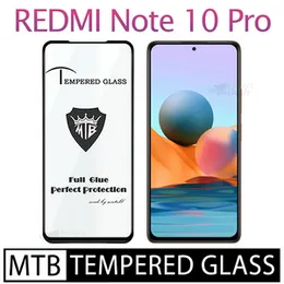 Redmi Note 10 Pro Branded MTB High Quality Screen Protector Full Glue 9D MTB tempered Glass for Redmi Note 10 Pro