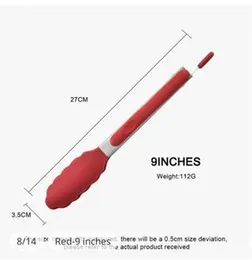 9/12 Inch Silicone Food Clip Food Grade Heat Resistant Kitchen Utensils
