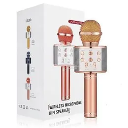 Wireless Handheld Karaoke Wireless Microphone Bluetooth Speaker WS 858