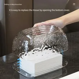 Transparent Oval Shape Tissue Box