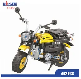 Technique Motorbike Model Building Blocks 402 Pcs DIY Assemble 6+ Ages Creative Children Toys Gift Set