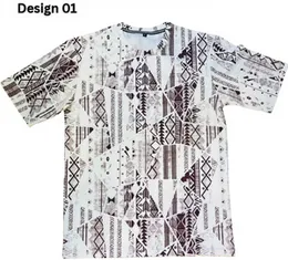 Geometric Tribal Style Full Printed T Shirt
