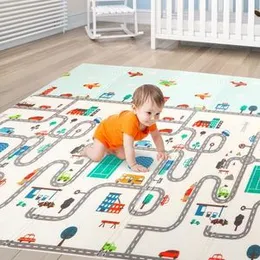 Eanpet Baby Play Mat Foam Area Rug for Kids Toddler Infant Ultra Thick Folding Large Crawl Mat Non-Slip Playmat for Bedroom Playroom Nursery ABC Lette