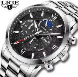 Premium Stainless Steel Strap Luxury Men Watch Quartz Analog Business Chain Casual Wrist Watches For Boys & Gents Black watch