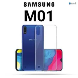 ThickBallon Clear Transparent Silicone Case back cover For Samsung M01