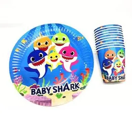 Birthday Decoration Baby Shark Balloon set With Banner Baby Shark Fish Theme Full Set Ocean Under Water