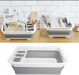 Silicone Plastic Folding Collapsible Durable Kitchen Sink Dish Drainer Drying Rack