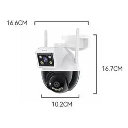 YESIDO KM12 Dual Lens 360° HD Wireless WiFi Surveillance Camera (2.4G)