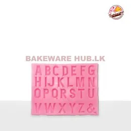 Alphabet Uppercase Silicone Mould – A-151 | A–Z Fondant Tray | Flexible & Reusable
