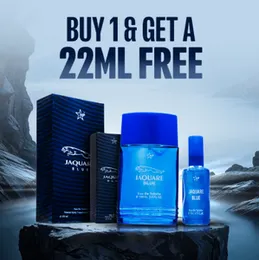 BUY 100ml GET 22ml FREE jaquare blue perfume for men long-lasting fragrance BN HP best selling
