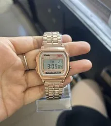 Casio Digital Ladies Chain Rose Gold Watches